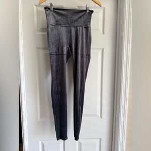 SPANX Charcoal High-Waisted Leggings Size Medium